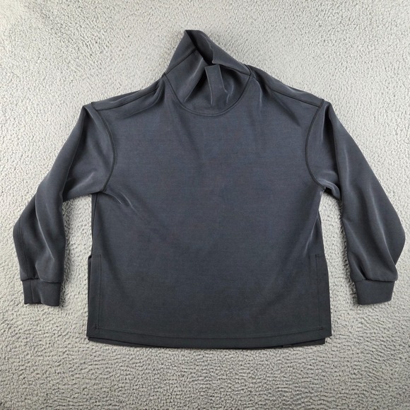 lululemon athletica Tops - Lululemon Softstreme Funnel Neck Long Pullover Womens S/P Gray